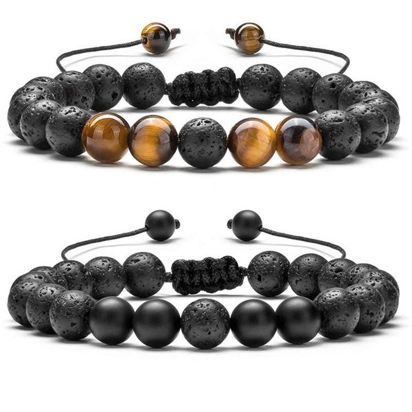 adjustable volcanic lava stone beaded bracelet strands yoga essential oil diffuser bead braided bracelets bangle healing balance, Black
adjustable volcanic lava stone beaded bracelet strands yoga essential oil diffuser bead braided bracelets bangle healing balance, Black