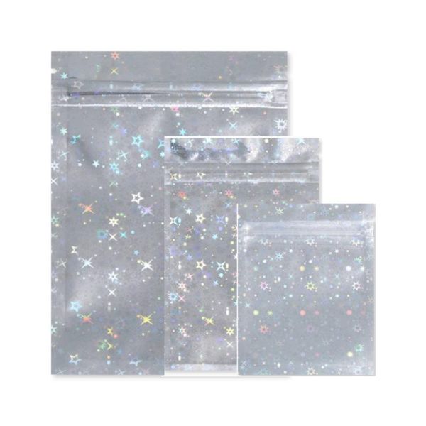 storage bags 20pcs plastic bag aluminum foil hologram pouch smell water proof zipper reclosable pouches stand up
storage bags 20pcs plastic bag aluminum foil hologram pouch smell water proof zipper reclosable pouches stand up