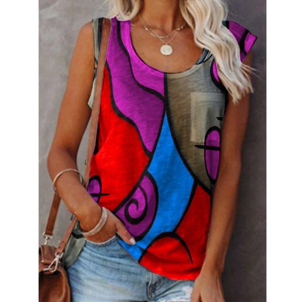women's tanks & camis large size casual sleeveless color matching t-shirt plus vest women summer goth graphic t us $16, White
women's tanks & camis large size casual sleeveless color matching t-shirt plus vest women summer goth graphic t us $16, White