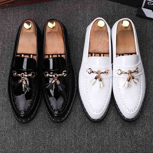 patent leather luxury shoes men tassel penny loafers black casual fashion man moccasin wedding party shoe s217
patent leather luxury shoes men tassel penny loafers black casual fashion man moccasin wedding party shoe s217
