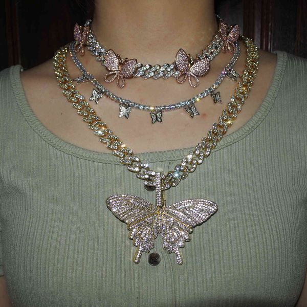 miami cuban link chain spinning butterfly charm pendant choker men women hip hop cz necklace iced out bling rap rock jewelry x0509, Black
miami cuban link chain spinning butterfly charm pendant choker men women hip hop cz necklace iced out bling rap rock jewelry x0509, Black