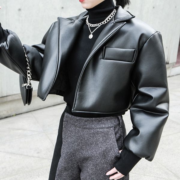 Winter Fashion Women's Nice Street Long-Sleeved Shoulder profile thin leather from the plutonium jacket, Black;brown
Winter Fashion Women's Nice Street Long-Sleeved Shoulder profile thin leather from the plutonium jacket, Black;brown