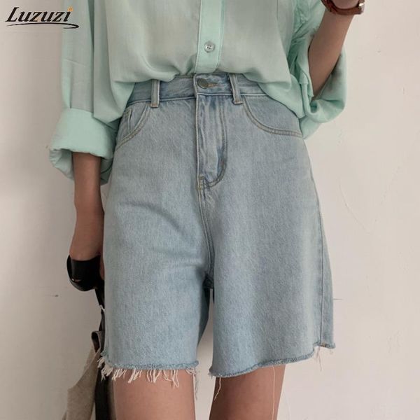 women's shorts luzuzi summer 2021 women cotton loose high waisted denim jeans light blue casual thin cool short feminino chic, White;black
women's shorts luzuzi summer 2021 women cotton loose high waisted denim jeans light blue casual thin cool short feminino chic, White;black