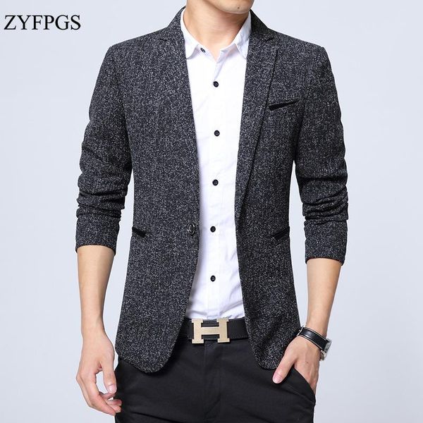 men's suits & blazers zyfpgs 2021 brand full designer jackets autumn suit jacket men blazer fashion slim male casual m-5xl 928, White;black
men's suits & blazers zyfpgs 2021 brand full designer jackets autumn suit jacket men blazer fashion slim male casual m-5xl 928, White;black