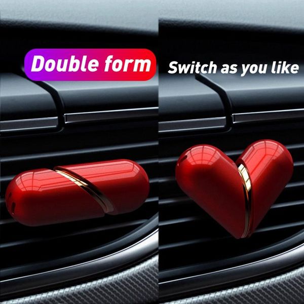 car air freshener 2 in 1 loving heart fragrance with 2pcs replace decoration styling
car air freshener 2 in 1 loving heart fragrance with 2pcs replace decoration styling