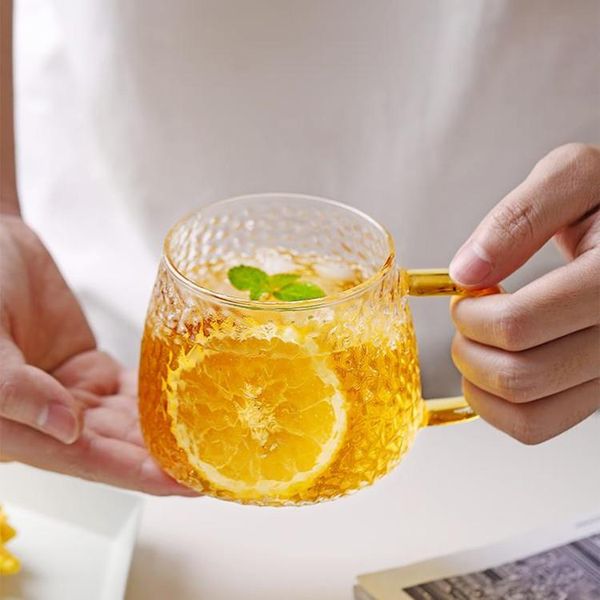 mugs high borosilicate glass water cup with handle japanese hammer single layer household juice milk breakfast
mugs high borosilicate glass water cup with handle japanese hammer single layer household juice milk breakfast