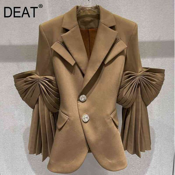spring and summer fashion women clothes notched collar kahki color single breasted high waist blazer wp94504l 210421, White;black
spring and summer fashion women clothes notched collar kahki color single breasted high waist blazer wp94504l 210421, White;black