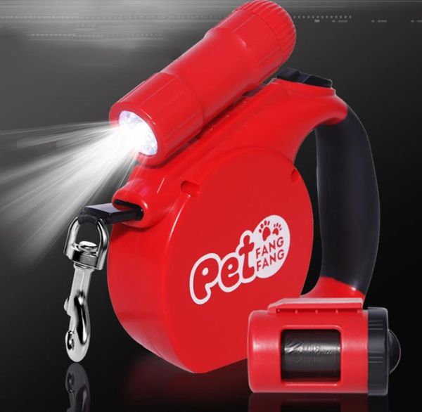 extendable retractable pet tow rope led and garbage bag automatic for small medium-sized dog collars & leashes 
extendable retractable pet tow rope led and garbage bag automatic for small medium-sized dog collars & leashes