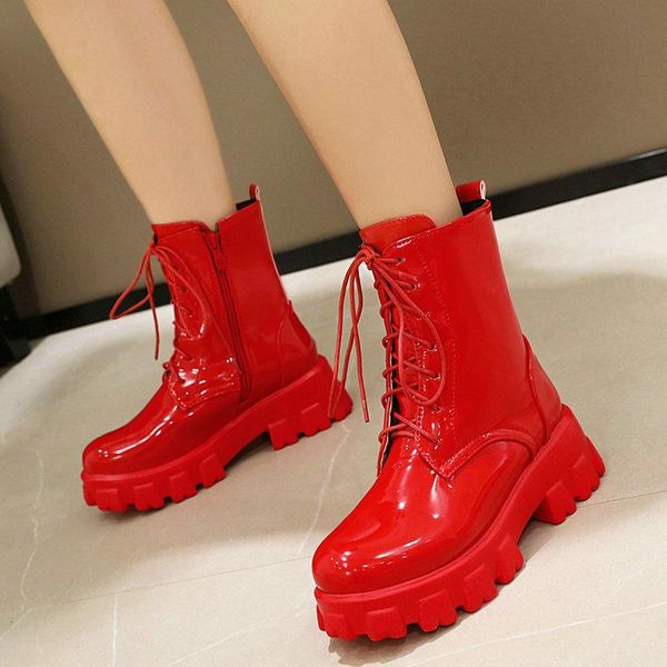 boots winter spring women punk style platform ankle ladies autumn red black white motorcycle
boots winter spring women punk style platform ankle ladies autumn red black white motorcycle