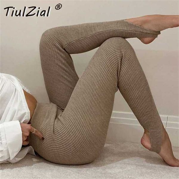 tiulzial ribbed knitt skinny stretch leggings women autumn winter fashion elastic high waist outfit stirrup 211218, Black
tiulzial ribbed knitt skinny stretch leggings women autumn winter fashion elastic high waist outfit stirrup 211218, Black