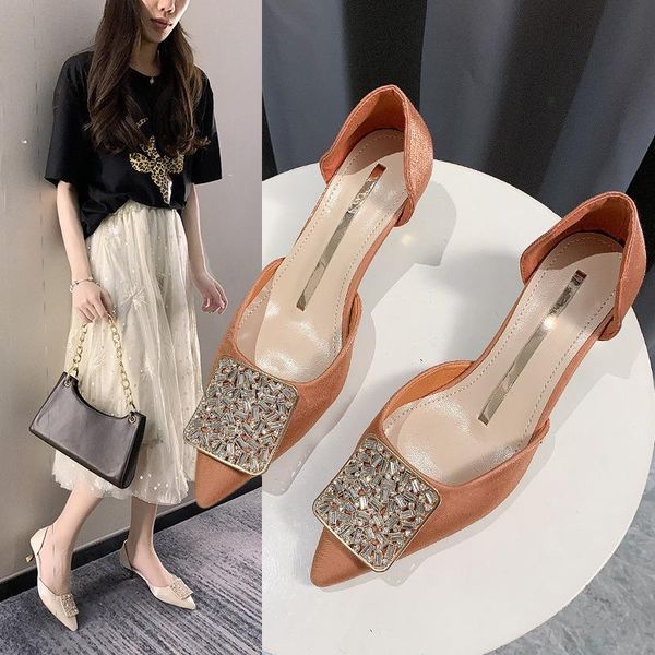 dress shoes women woman pumps crystal square buckle cover pointed toe casual thin high heels ladies plus size, Black
dress shoes women woman pumps crystal square buckle cover pointed toe casual thin high heels ladies plus size, Black