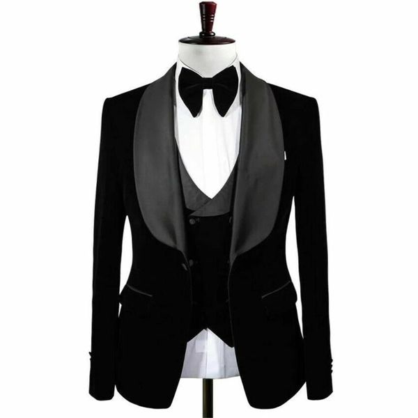 men's suits & blazers 2021 3 pieces prom black velvet dinner groom tuxedos wedding formal blazer man lapel men (jacket+vest+pants), White;black
men's suits & blazers 2021 3 pieces prom black velvet dinner groom tuxedos wedding formal blazer man lapel men (jacket+vest+pants), White;black