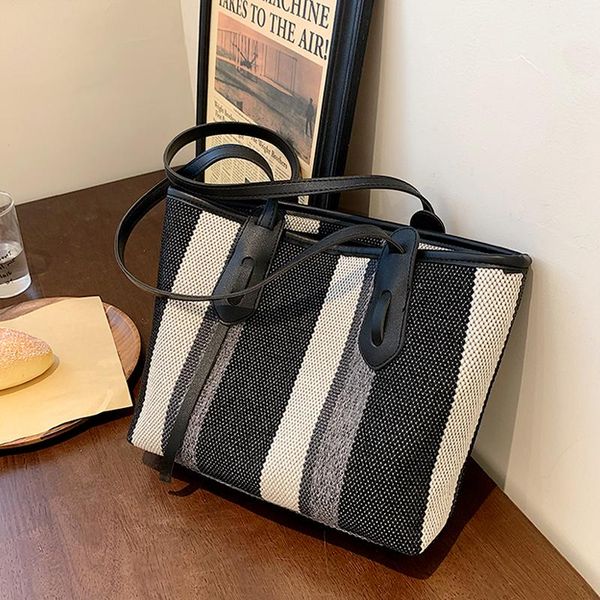 evening bags classic stripe designer tote bag high capacity handbag for women 2021 trends casual shopper shoulder shopping
evening bags classic stripe designer tote bag high capacity handbag for women 2021 trends casual shopper shoulder shopping