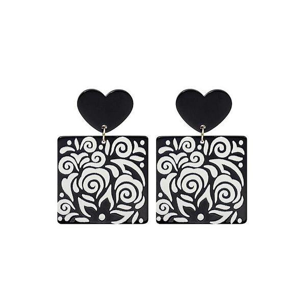 stud vintage black white square pendant acrylic earrings fashion heart geometric charms ear jewelry gifts for women girls, Golden;silver
stud vintage black white square pendant acrylic earrings fashion heart geometric charms ear jewelry gifts for women girls, Golden;silver