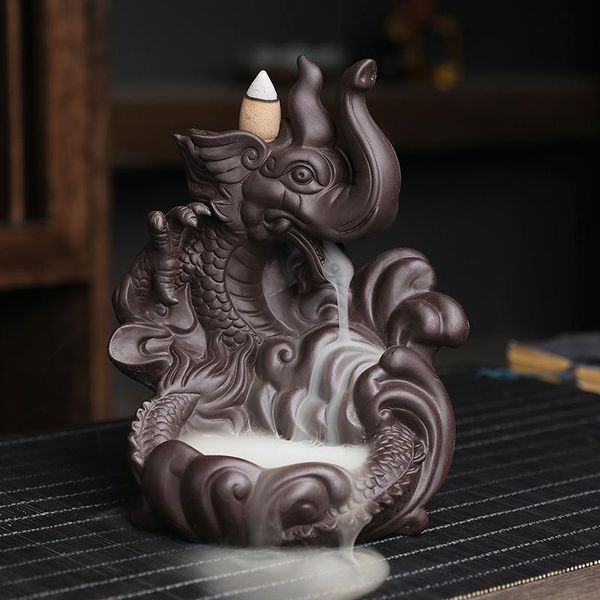 fragrance lamps home decor incense burner ceramic elephant backflow creative smoke waterfall holder ornament
fragrance lamps home decor incense burner ceramic elephant backflow creative smoke waterfall holder ornament