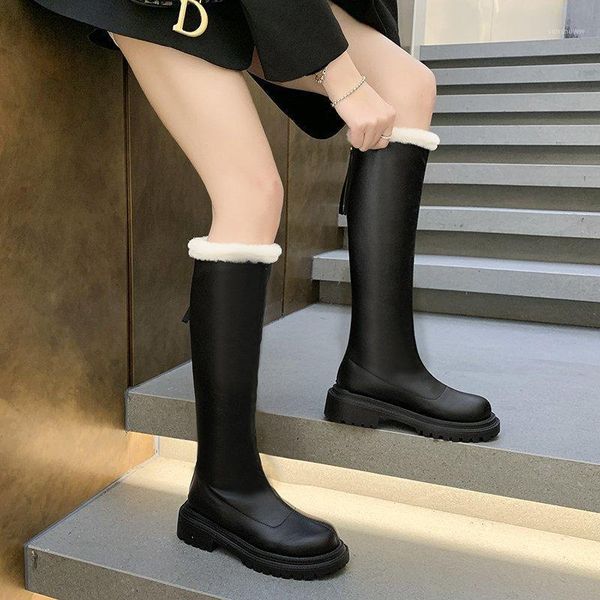 boots rimocy simple beige pu knee high women zipper chunky platform 2021 winter thicken short plush slim botas mujer, Black
boots rimocy simple beige pu knee high women zipper chunky platform 2021 winter thicken short plush slim botas mujer, Black