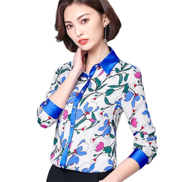 women's blouses & shirts printed chiffon blouse shirt 2021 spring women long sleeve and korean ol office, White
women's blouses & shirts printed chiffon blouse shirt 2021 spring women long sleeve and korean ol office, White