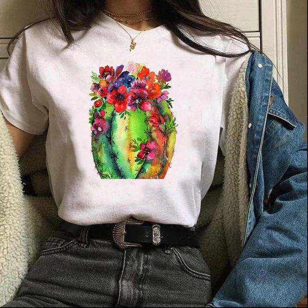 tees print graphic summer womens autumn clothing plant flower cactus clothes female t shirt, White
tees print graphic summer womens autumn clothing plant flower cactus clothes female t shirt, White