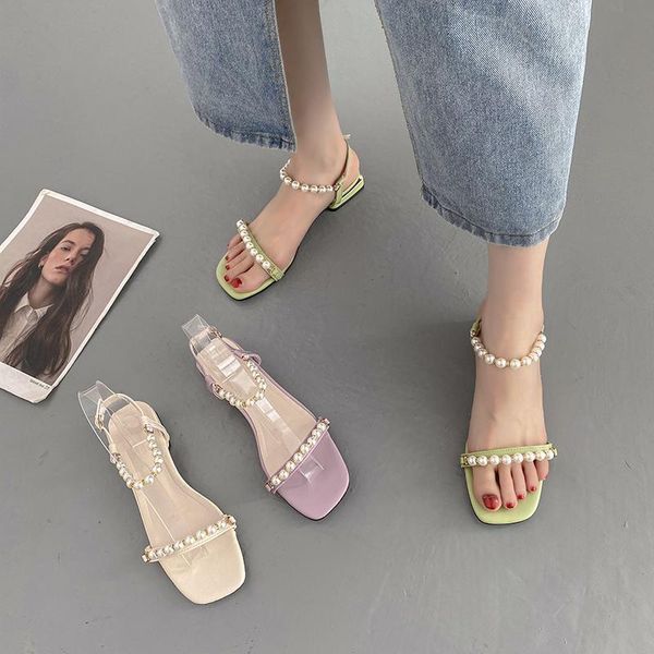 sandals pearl 2021 summer sale of women's shoes all-match suit female beige buckle strap black fashion comfort girls low str
sandals pearl 2021 summer sale of women's shoes all-match suit female beige buckle strap black fashion comfort girls low str