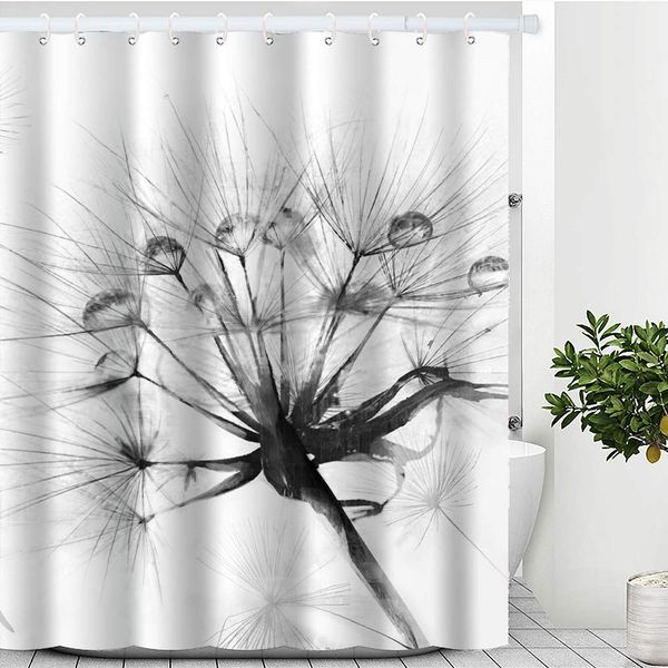 white dandelion shower curtain set waterproof polyester fabric with 12 hooks for bathroom (72x72 inch, dandelion 1)
white dandelion shower curtain set waterproof polyester fabric with 12 hooks for bathroom (72x72 inch, dandelion 1)