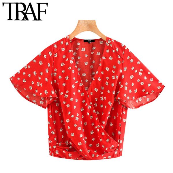 traf women sweet fashion floral print pleated blouses vintage v neck short sleeve female shirts blusas chic 210415, White
traf women sweet fashion floral print pleated blouses vintage v neck short sleeve female shirts blusas chic 210415, White