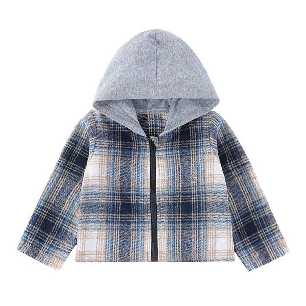 jackets autumn children kids girls coat jacket zippered hooded plaid outwears, Blue;gray
jackets autumn children kids girls coat jacket zippered hooded plaid outwears, Blue;gray