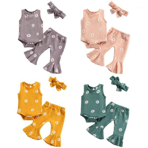 clothing sets summer baby girls cute clothes 3pcs sunflowers printed sleeveless romper flare pants headband 0-18m, White
clothing sets summer baby girls cute clothes 3pcs sunflowers printed sleeveless romper flare pants headband 0-18m, White