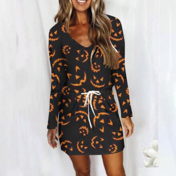 casual dresses fashion v-neck pumpkin ghost print a-line dress autumn winter halloween elegant drawstring long sleeve loose, Black;gray
casual dresses fashion v-neck pumpkin ghost print a-line dress autumn winter halloween elegant drawstring long sleeve loose, Black;gray