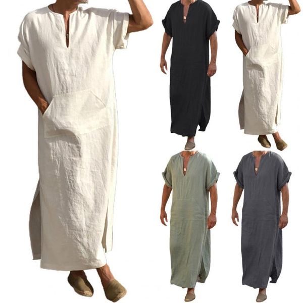men' tank saudi style zipper jubba thobe men solid color side split robes man vintage short sleeve o neck traditional clothes m -5xl, White;black
men' tank saudi style zipper jubba thobe men solid color side split robes man vintage short sleeve o neck traditional clothes m -5xl, White;black