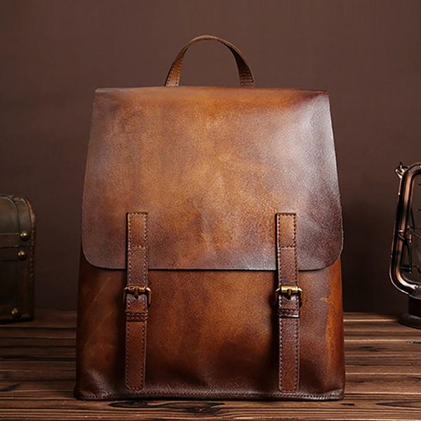 backpack kajie vintage genuine leather men school first layer cowhide casual daypack male travel mochila
backpack kajie vintage genuine leather men school first layer cowhide casual daypack male travel mochila