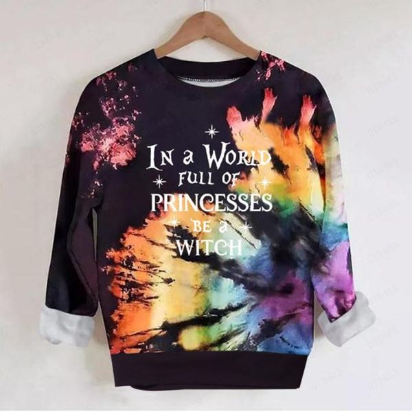 women's hoodies & sweatshirts harajuku casual long sleeve pullover in a world full of princesses be witch ladies halloween fashion tie, Black
women's hoodies & sweatshirts harajuku casual long sleeve pullover in a world full of princesses be witch ladies halloween fashion tie, Black