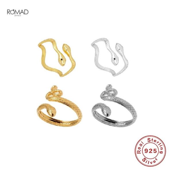 punk snake open rings for women girl fashion gothic adjustable finger 925 sterling silver ring fine jewelry anillos cluster, Golden;silver
punk snake open rings for women girl fashion gothic adjustable finger 925 sterling silver ring fine jewelry anillos cluster, Golden;silver