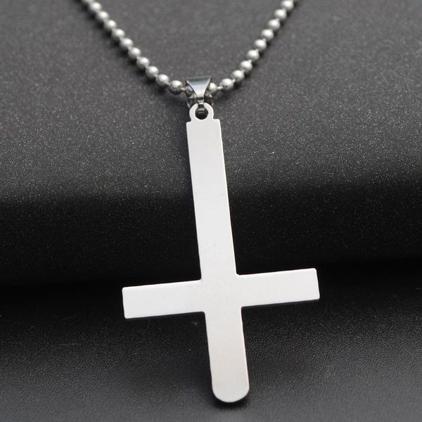gift 1pcs stainless steel handstand reverse cross blessing necklace simple religion christian jesus faith lucky jewelry pendant necklaces, Silver
gift 1pcs stainless steel handstand reverse cross blessing necklace simple religion christian jesus faith lucky jewelry pendant necklaces, Silver