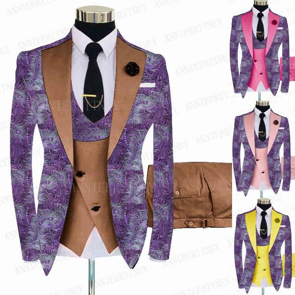 men's suits & blazers purple floral printed men wedding slim fit formal groom shiny jacket prom blazer double breasted vest pants, White;black
men's suits & blazers purple floral printed men wedding slim fit formal groom shiny jacket prom blazer double breasted vest pants, White;black
