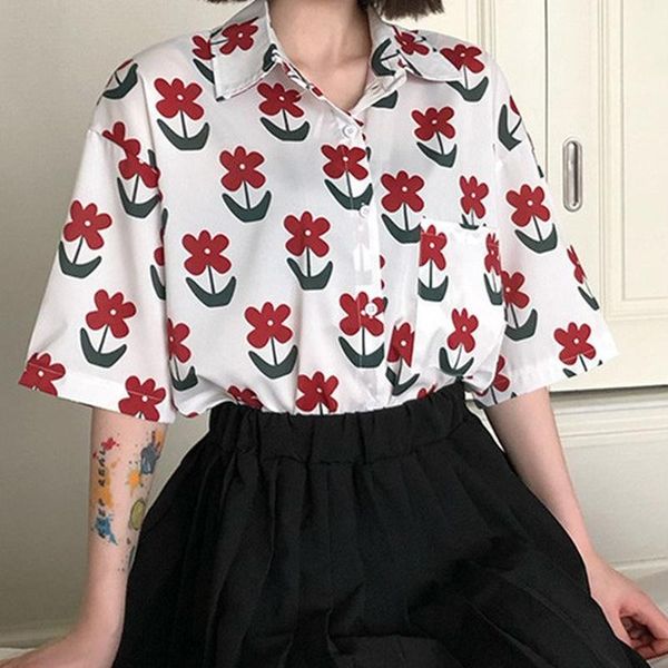 women's t-shirt casual short sleeve loose t-shirts female vintage floral printed tshirt summer elegant vacation kawaii cute sweet, White
women's t-shirt casual short sleeve loose t-shirts female vintage floral printed tshirt summer elegant vacation kawaii cute sweet, White