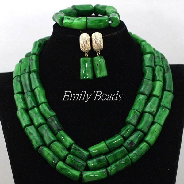 earrings & necklace well made green coral beads set african wedding bridal jewelry women costume 2021 cj585, Silver
earrings & necklace well made green coral beads set african wedding bridal jewelry women costume 2021 cj585, Silver