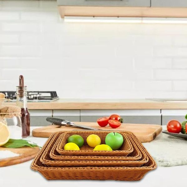 hand-woven rectangular hollow fruit vegetable basket tray imitated rattan picnic snack dishes drying storage baskets
hand-woven rectangular hollow fruit vegetable basket tray imitated rattan picnic snack dishes drying storage baskets