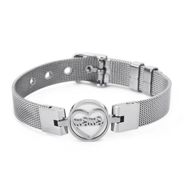 charm bracelets fashion women mother mesh wire color rose gold stainless steel shell heart mama belt buckle jewelry, Golden;silver
charm bracelets fashion women mother mesh wire color rose gold stainless steel shell heart mama belt buckle jewelry, Golden;silver