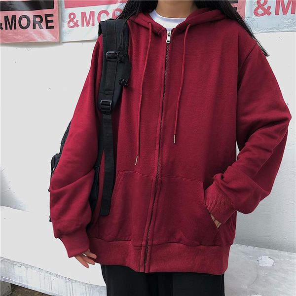 women's hoodies & sweatshirts with hat women zipper simple solid fashion plus velvet thicker womens bf loose leisure pocket oversize, Black
women's hoodies & sweatshirts with hat women zipper simple solid fashion plus velvet thicker womens bf loose leisure pocket oversize, Black