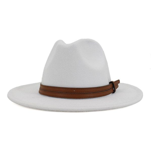 wide brim hats women's cap autumn winter fashion 2021for men fedoras black felt jazz hat european american buckle strap couples sun, Blue;gray
wide brim hats women's cap autumn winter fashion 2021for men fedoras black felt jazz hat european american buckle strap couples sun, Blue;gray