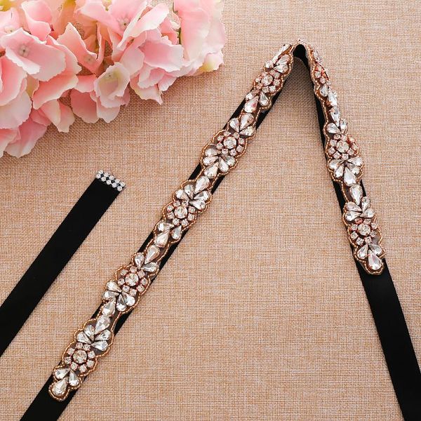 wedding sashes sesthfar rose gold rhinestones bridal belt crystal sash elegant for accessories, White
wedding sashes sesthfar rose gold rhinestones bridal belt crystal sash elegant for accessories, White