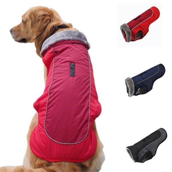 dog apparel pet reflective cotton padded clothes for autumn and winter waterproof vest dogs drop .6
dog apparel pet reflective cotton padded clothes for autumn and winter waterproof vest dogs drop .6