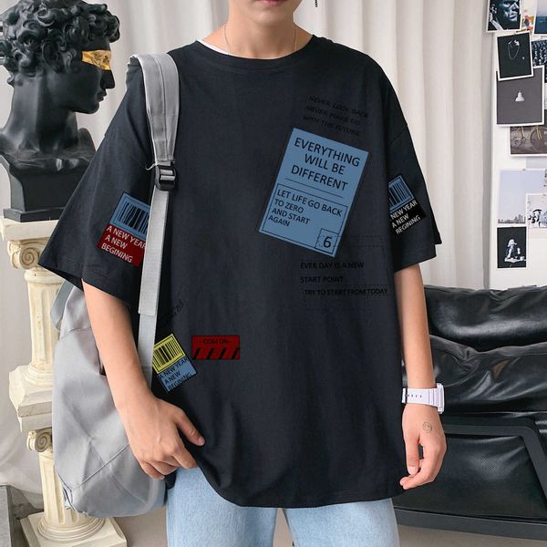 men's t-shirts black white blue oversized skateboard hip hop t shirt short sleeves streetwear tees tshirt g0x0, White;black
men's t-shirts black white blue oversized skateboard hip hop t shirt short sleeves streetwear tees tshirt g0x0, White;black