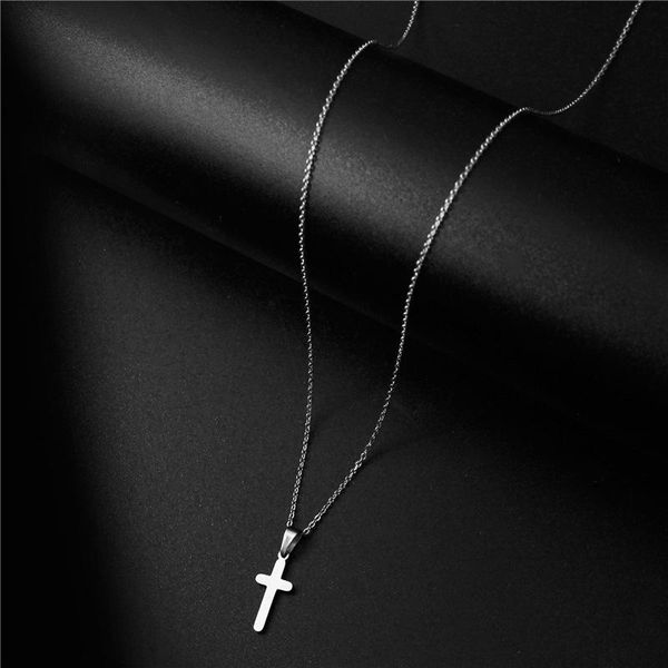 pendant necklaces simple cross women stainless steel silver color chain choker necklace female bohemian jewelry bijoux collares
pendant necklaces simple cross women stainless steel silver color chain choker necklace female bohemian jewelry bijoux collares