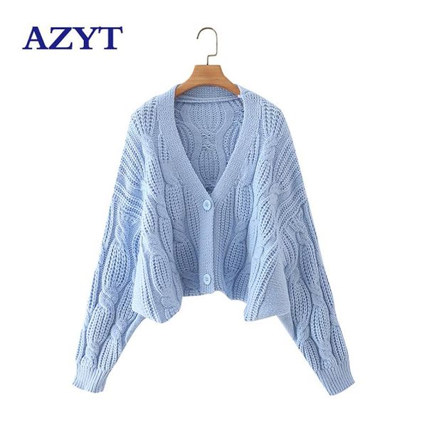 women's knits & tees azyt autumn solid short cardigan batwing sleeve v neck knitted women sweater 2021 chic twist knitwear jacket, White
women's knits & tees azyt autumn solid short cardigan batwing sleeve v neck knitted women sweater 2021 chic twist knitwear jacket, White