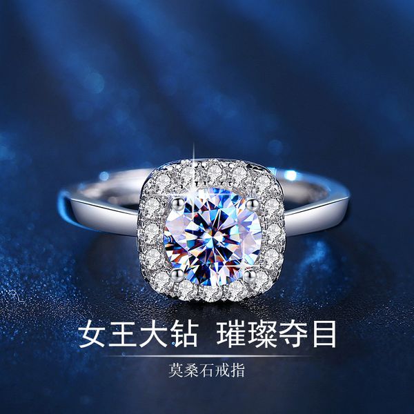 japanese korean classic square diamond ring for women's simple and fashionable temperament, Silver
japanese korean classic square diamond ring for women's simple and fashionable temperament, Silver