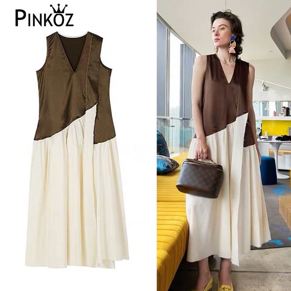 runway designer patchwork asymmetrical v-neck sleeveless summer party midi dress women chic vestidos de playa mujer 210421, White
runway designer patchwork asymmetrical v-neck sleeveless summer party midi dress women chic vestidos de playa mujer 210421, White