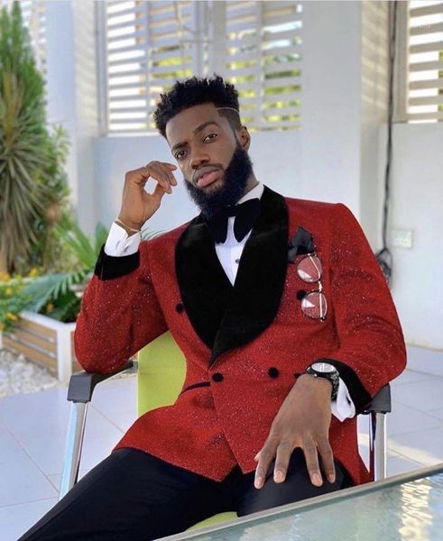 men's suits & blazers handsome design shiny red men slim fit wedding groom tuxedos 2 pieces formal double breasted prom party jacket+pa, White;black
men's suits & blazers handsome design shiny red men slim fit wedding groom tuxedos 2 pieces formal double breasted prom party jacket+pa, White;black