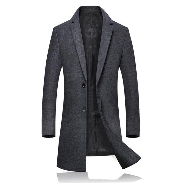 men's wool & blends autumn winter woolen coat mens british wind solid color long section slim windbreaker england style, Black
men's wool & blends autumn winter woolen coat mens british wind solid color long section slim windbreaker england style, Black
