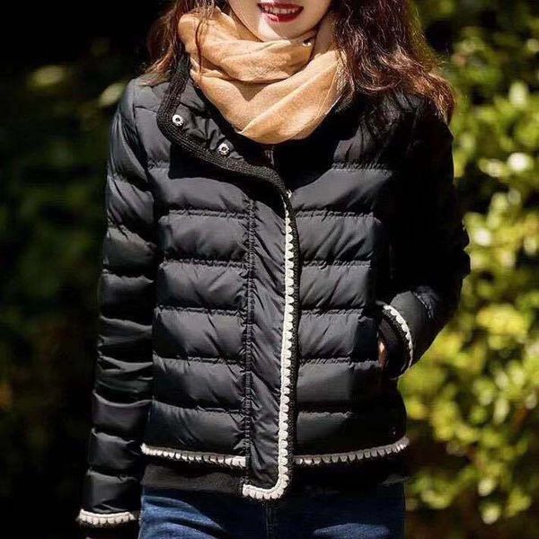 down coat small light casual double needle short jacket women's versatile, Black
down coat small light casual double needle short jacket women's versatile, Black